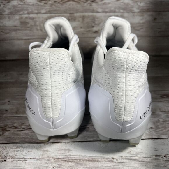 Adidas UltraBoost PE Football Cleat Shoe White/Silver Mens Size 13.5 HP8836 New main image 4